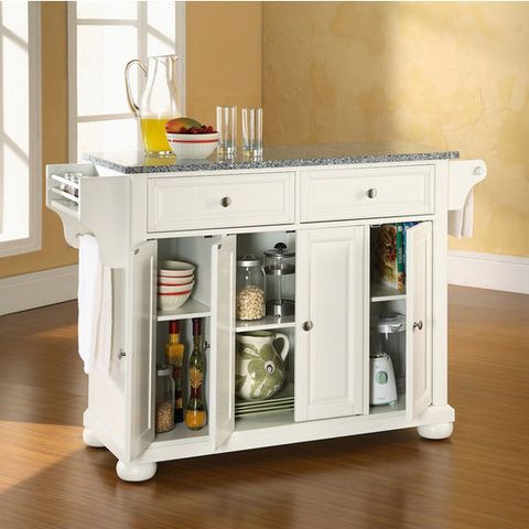 Crosley Furniture Alexandria Solid Granite Top Kitchen Cart Or Island ... throughout Alexandria Island Kitchens A Practical Guide to Features and Benefits
