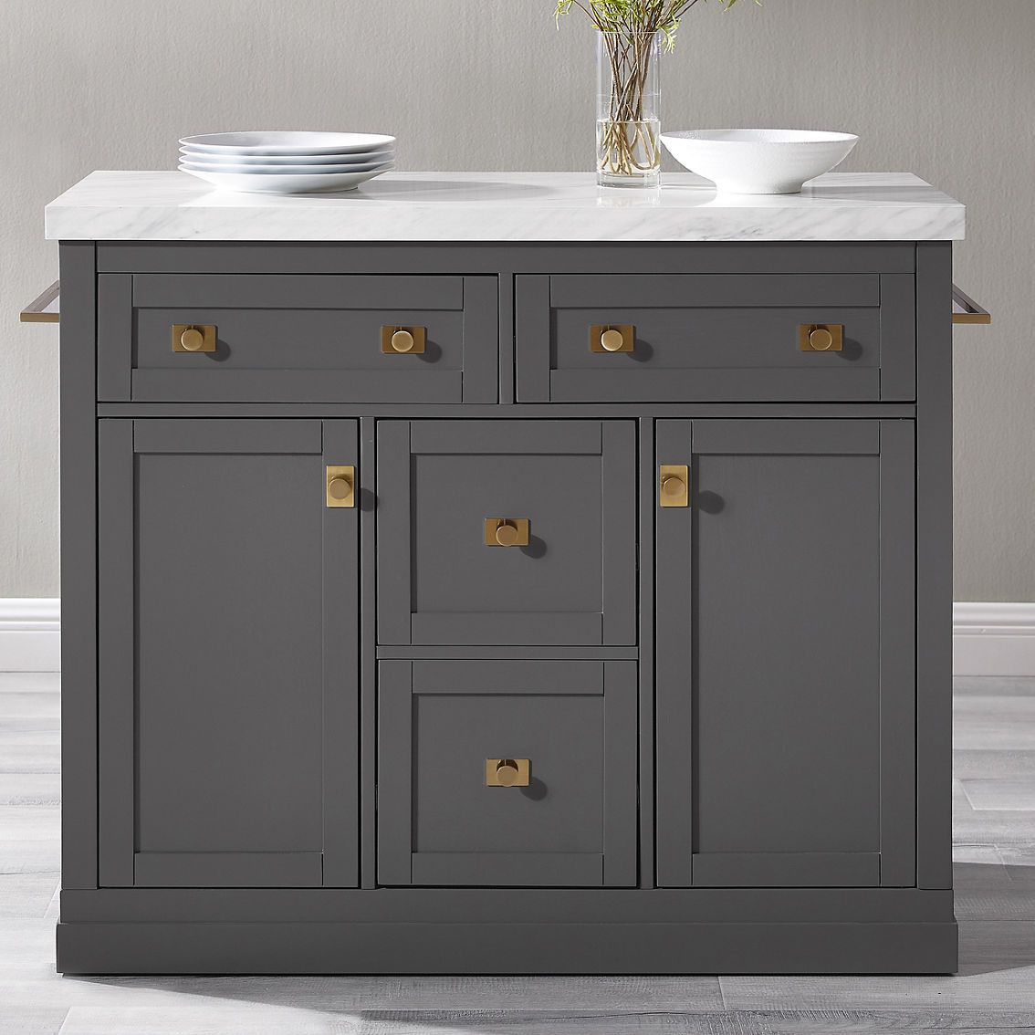 Crosley Furniture Claire Kitchen Island | Kitchen Carts &amp; Islands ... pertaining to Claire Kitchen Island