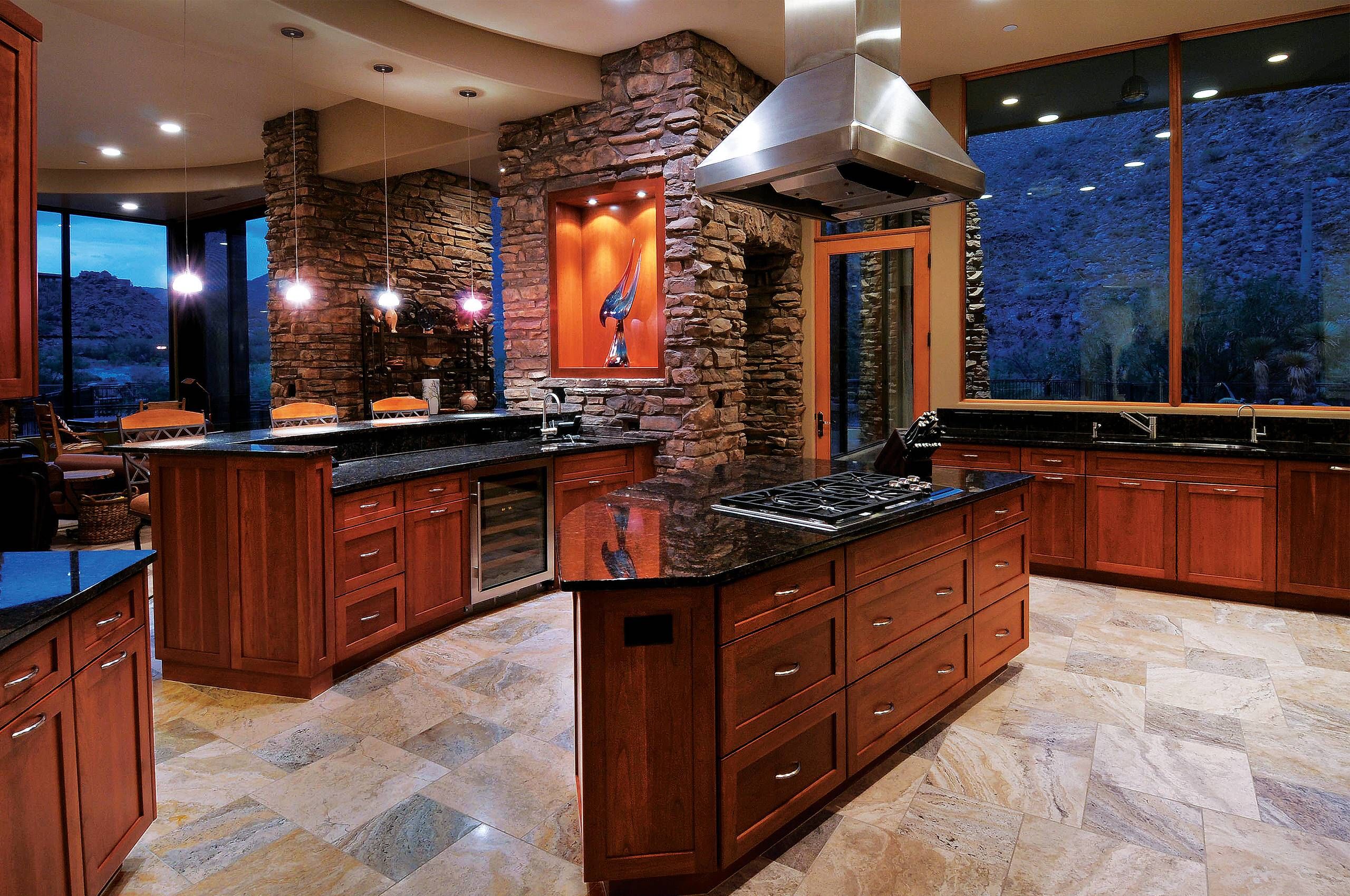 Cultured Stone Kitchens for Brahm Kitchen Island, White Cultured Stone And Gray Finish