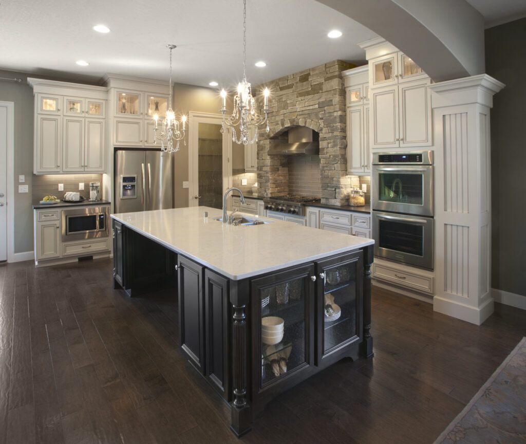Cultured Stone Kitchens for Creating a Timeless Kitchen with White Cultured Stone and Gray Finishes