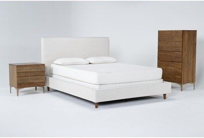 Dean Sand California King Upholstered 3 Piece Bedroom Set With Talbert ... within Dean Sand Full Upholstered 3 Piece Bedroom Set With Madison White Ii Dresser &amp; 2 Drawer Nightstand