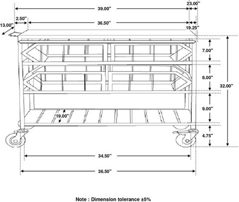 Evander Accent Storage Cart With Casters In Natural And Black By ... inside The Ultimate Guide to Choosing the Right Evander Cart for Your Needs