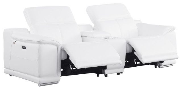 Federico 3-Piece 2-Power Reclining Top Grain Italian Leather Loveseat ... with The Ultimate Guide to Selecting Your First Top Grain Italian Leather Sofa