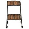 Felix 2 Tier Bar Cart Black - Adore Decor : Target in Adore Decor Felix 2 Tier Wooden Kitchen Bar Cart Black