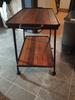 Felix 2 Tier Bar Cart Black - Adore Decor : Target regarding Adore Decor Felix 2 Tier Wooden Kitchen Bar Cart Black