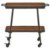Felix 2 Tier Bar Cart Black - Adore Decor : Target regarding Adore Decor Felix 2 Tier Wooden Kitchen Bar Cart Black