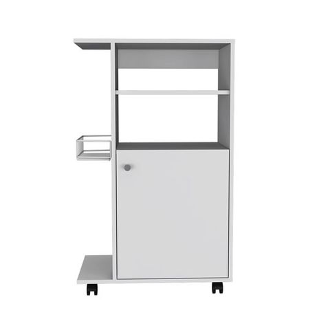 Fm Furniture Columba White Base With Composite Laminate Top Kitchen ... pertaining to Columba Kitchen Cart, White
