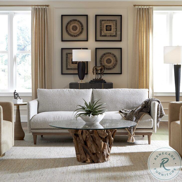Freefall Toasty Beige Sofa From Uttermost | Coleman Furniture within Caring for Your Uttermost Freefall Sofa: Tips for Longevity and Beauty