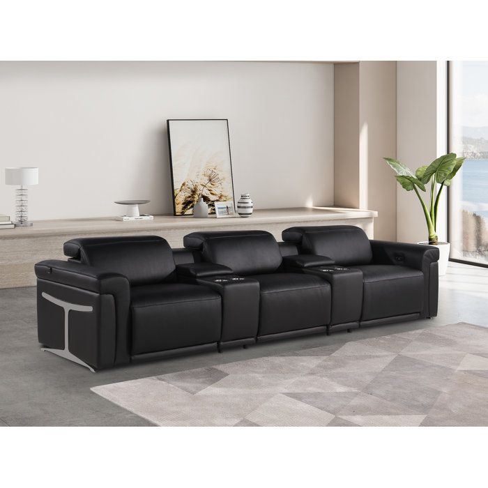 Global United 5-Piece 3-Power Reclining Italian Leather Sofa With Power ... with The Ultimate Guide to Selecting Your First Top Grain Italian Leather Sofa