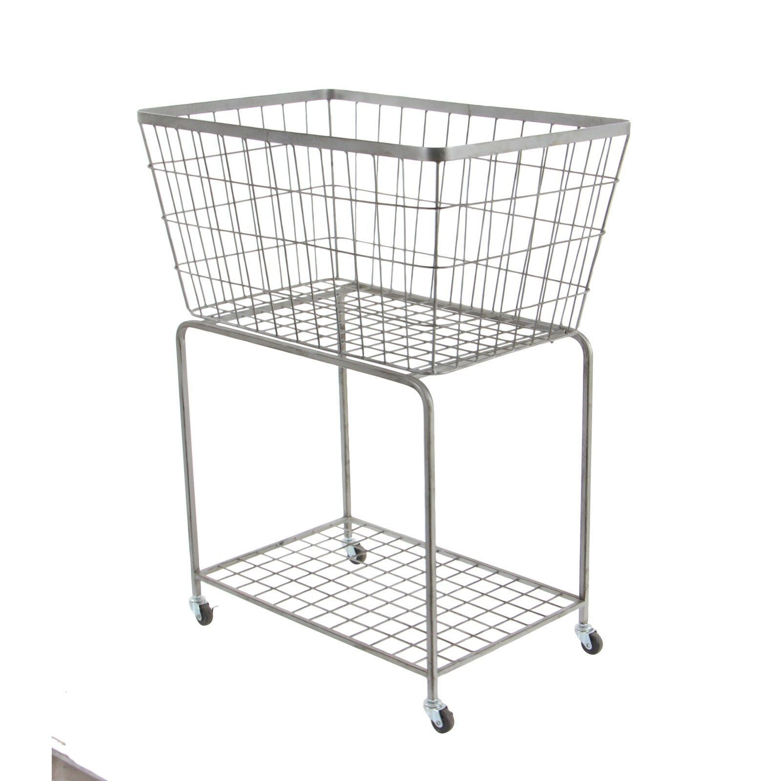 Gray Industrial Metal Storage Cart | Michaels | Wire Basket Storage ... with regard to Claudio Oyster Gray Metal Storage Cart