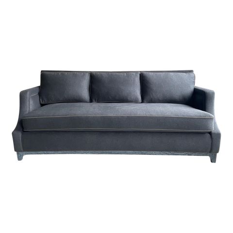 Gray & Olive Green Alpaca Wool Slope Arm Sofa With Charcoal Cerused Oak ... inside Caring for Your Uttermost Freefall Sofa: Tips for Longevity and Beauty