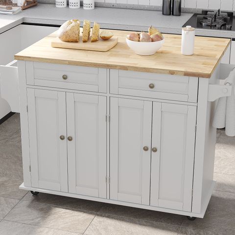 Hlivelood Rolling Kitchen Island Carts With Drop Leaf, Island Table For ... inside Choosing the Right Classic Kitchen Island Cart for Your Needs