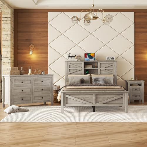 I Tested The Luxurious Comfort Of A Gray Full Size Bedroom Set - Here's ... with regard to Creating Your Sanctuary Exploring the Dean Sand Upholstered Bedroom Set