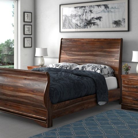 Introducing New Solid Wood Bed Collection At Sierra Living Concepts pertaining to Alton Cherry Ii King Wood Platform Bed & Headboard 3 Piece Bedroom Set With 2 Nightstands