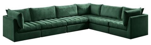 Jacob Velvet Upholstered L-Shaped Modular Sectional, 6-Piece: 3 Armless ... with How to Choose the Perfect Jacob Velvet Modular Sofa