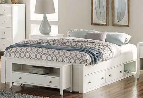 King Platform Bed With Headboard Storage At Maria Miller Blog within  Storage