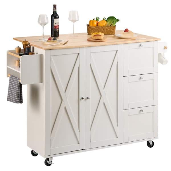 Designing with a White Frame Kitchen Island Cart Understanding the Essentials
