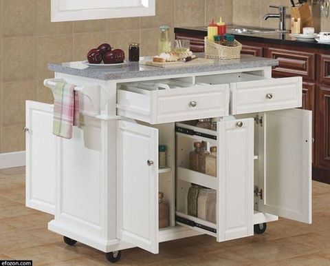 Kitchen Island Cart Granite Top - Ideas On Foter throughout Classic Kitchen Island Cart, Spacious Design With White Granite Top, Mahogany