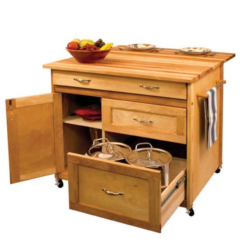 Kitchen Islands - Drawer Island W/Locking Casters In Your Choice Of 26 ... within Choosing the Right Classic Kitchen Island Cart for Your Needs