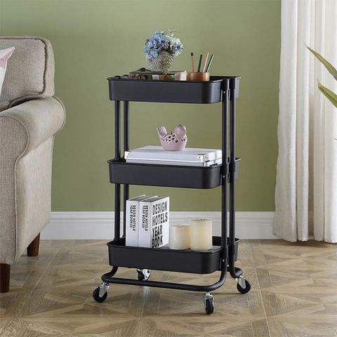 Kitchen Storage Carts Wheels Trolley Bathroom Stor... - Grandado regarding The Ultimate Guide to Choosing the Right Evander Cart for Your Needs