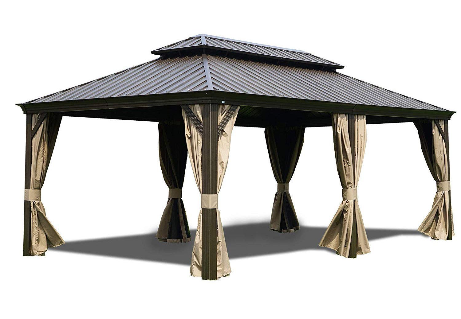 Kozyard Alexander 20 Ft. W X 12 Ft. D Aluminum Patio Gazebo &amp; Reviews ... with 20 Ft. W X 12 Ft. D Metal Patio Gazebo