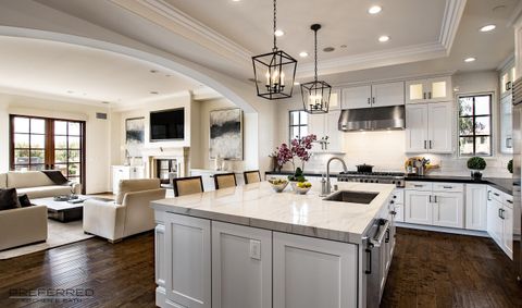 Large Open Concept Kitchen White, Open-Concept Kitchen With Large ... pertaining to Creating Your Dream Kitchen Island Understanding the Key Features