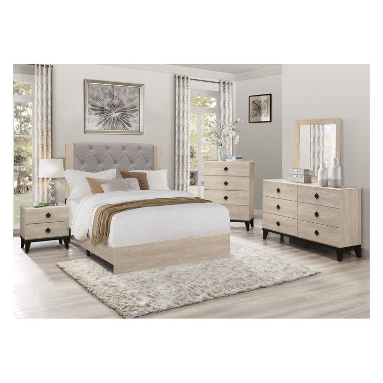 Latitude Run® Queen Platform 3 Piece Bedroom Set | Wayfair with regard to Creating Your Sanctuary How the Austen Black Queen Set Transforms Bedrooms