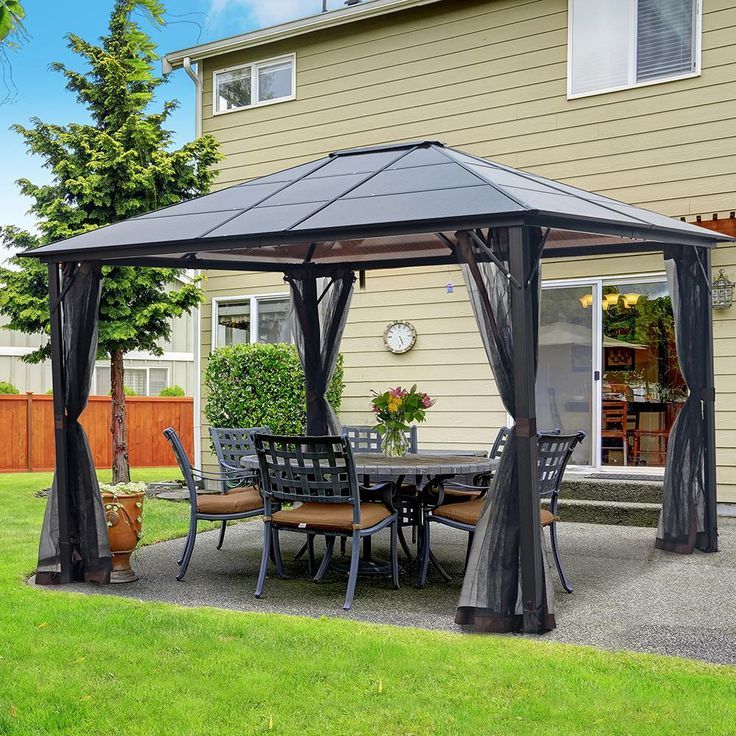 Laurel Canyon 12 Ft. X 10 Ft. Aluminum Outdoor Patio Gazebo Hardtop ... for Maximizing Your Outdoor Living with an Aluminum Hardtop Gazebo