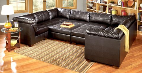Leather Modular Sectional Sofa - Sofa Living Room Ideas with regard to Arc Vegan Leather Upholstered 3-Pc. Modular Sofa, Brown