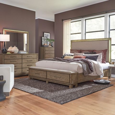 Liberty Furniture Canyon Road 876-Br-Ksbdmc Contemporary 4-Piece King ... for Unveiling the Craftsmanship Malloy Grey King Wood Bedroom Sets