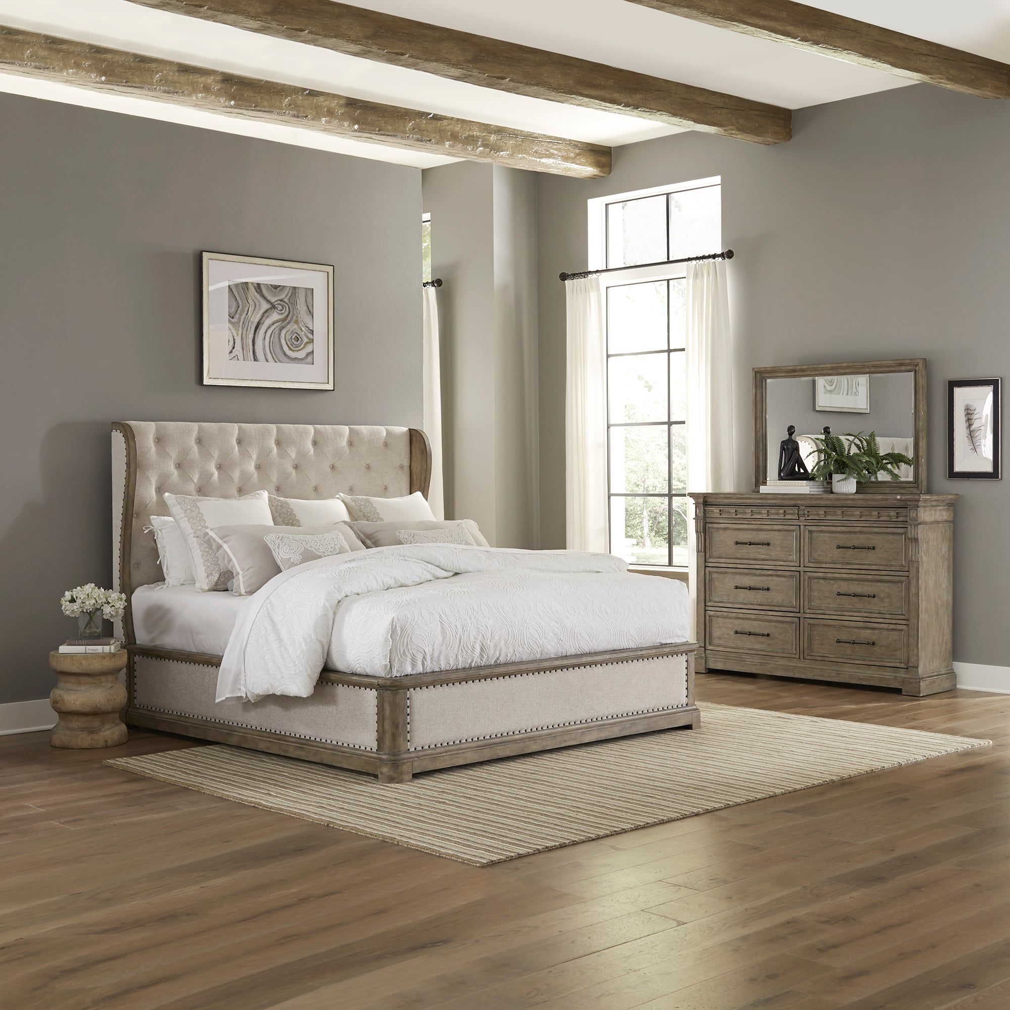 Liberty Furniture Town &amp; Country 711-Br-Qshdm Transitional Queen Three ... in Choosing the Right Bedroom Set for Your Needs