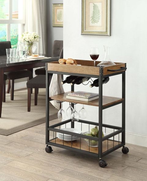 Linon Austin Kitchen Cart, 30.5"W X 18.13"D X 36.25"H, Black ... with Austin Kitchen Cart, 30.5W X 18.13D X 36.25H, Black
