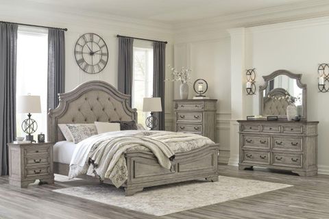 Lodenbay Antique Gray Panel Bedroom Set By Ashley Furniture | 1Stopbedrooms within Pine
