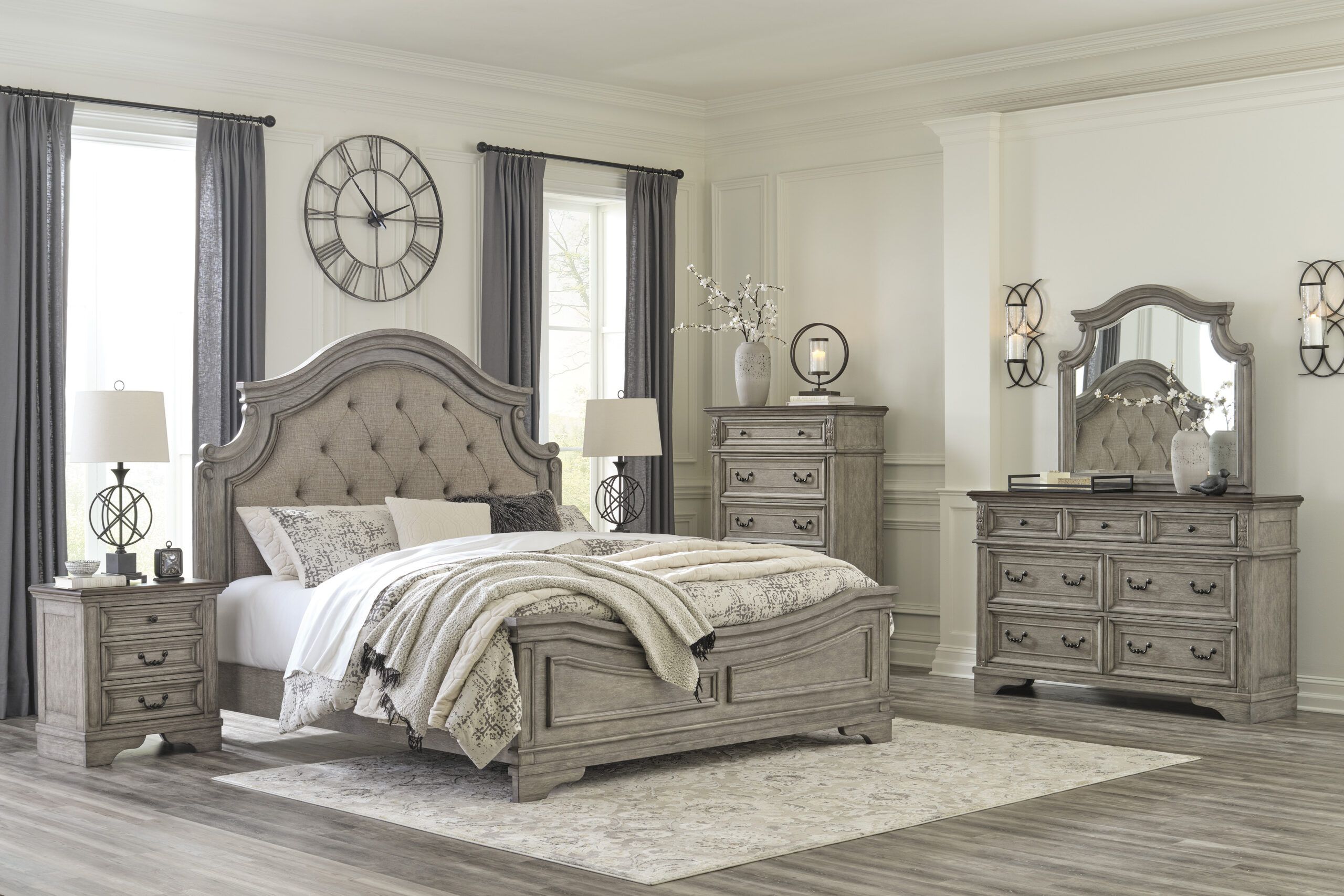 Lodenbay Traditional King Bedroom Set | Van Hill Furniture | Bedroom Group intended for  Panel