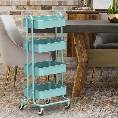 Maximizing Your Storage With A Metal Cart On Wheels - Home Storage ... with regard to The Claudio Oyster Gray Cart A Guide to Assembly and Maintenance