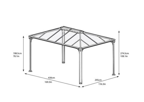 Palram Martinque 10 Ft. W X 13 Ft. D Aluminum Patio Gazebo & Reviews ... within Key Considerations Before You Choose a 10x13 Aluminum Patio Hardtop Gazebo