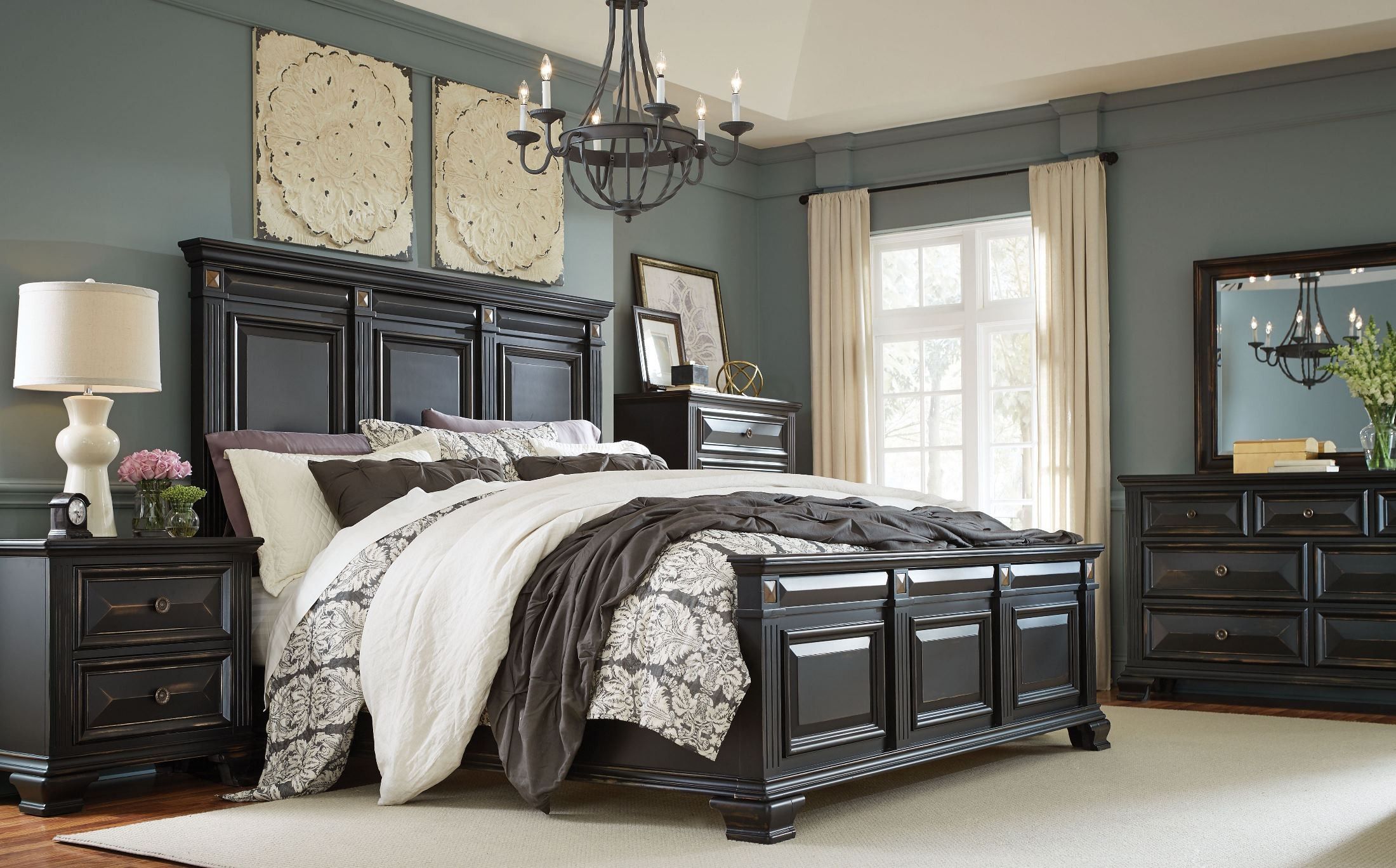 Passages Vintage Black Panel Bedroom Set From Standard Furniture ... for Creating Your Sanctuary How the Austen Black Queen Set Transforms Bedrooms