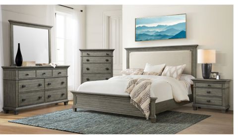 Picket House Clovis Queen Panel 3 Piece Bedroom Set, Gray - French ... in Creating Your Sanctuary How the Austen Black Queen Set Transforms Bedrooms