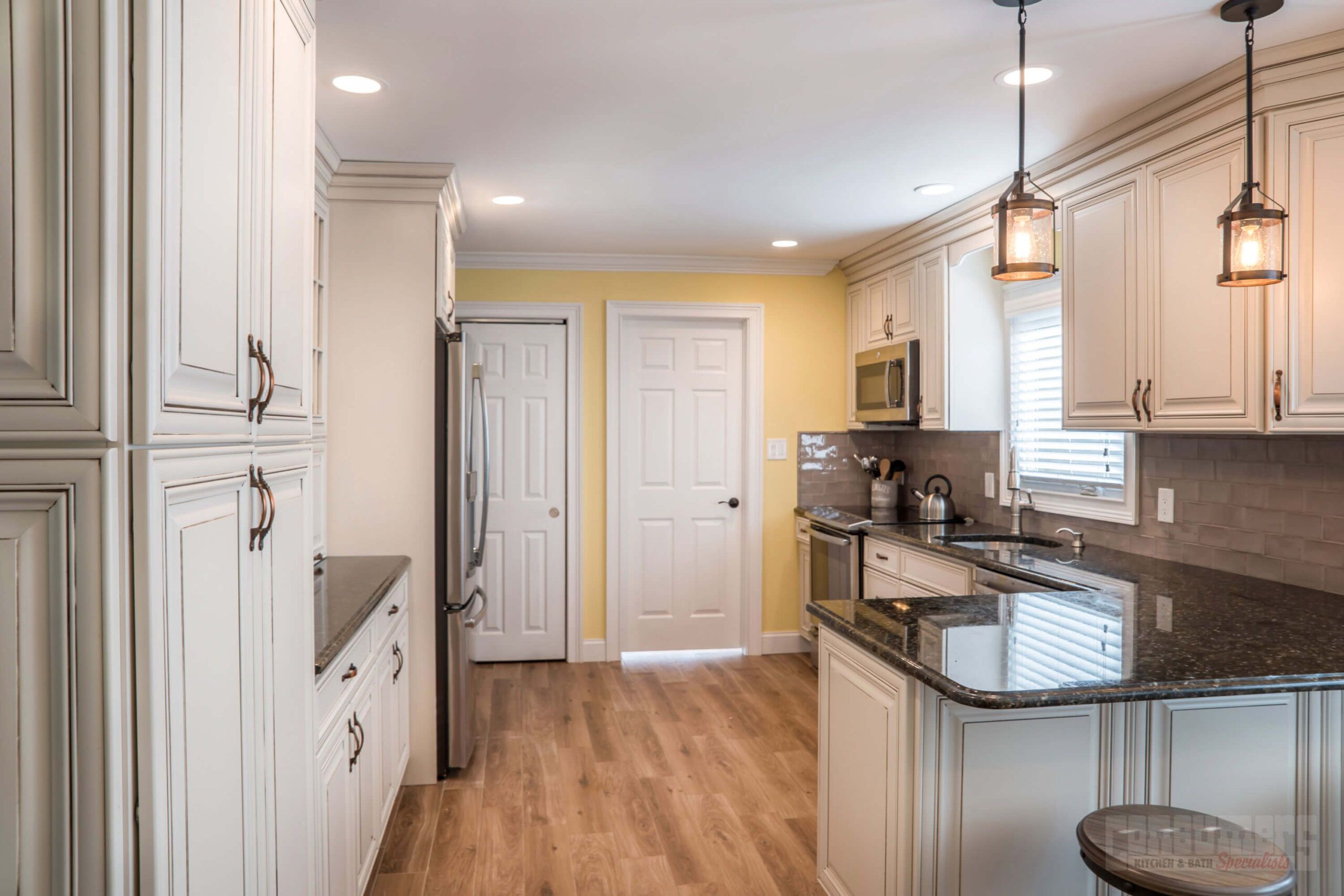 Pin By Consumers Kitchens &amp; Baths On Miller Place Macadamia | Kitchen ... in Cecil Kitchen Island, White/Macadamia