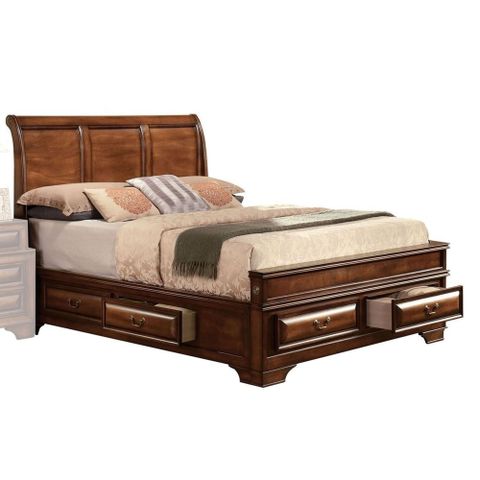 Queen Size Beds With Storage Drawers Toronto for Adriana Grey Queen Wood 3 Piece Bedroom Set With 2 Nighstands