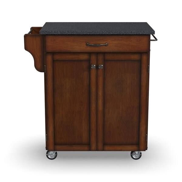 Reviews For Homestyles Cuisine Cart Cherry Kitchen Cart With Black ... with regard to Unveiling the Beauty of Classic Kitchen Island Carts A Deep Dive