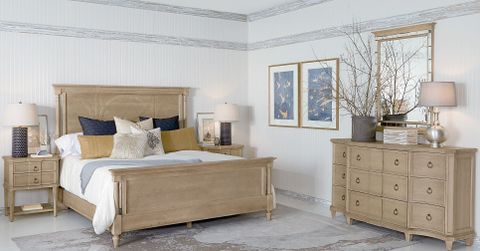 Roseline Light Oak Isla Panel Bedroom Set From Art | Coleman Furniture throughout The Enduring Appeal of Wood Bedroom Sets Exploring Styles and Timeless Designs