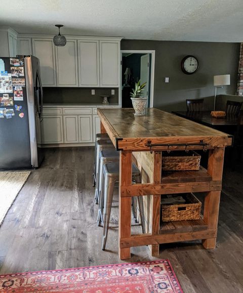 Rustic Kitchen Island Ideas With Seating At David Velasquez Blog within Wood and Marble Harmony Deep Dive into the Bowery Hill Island's Materials