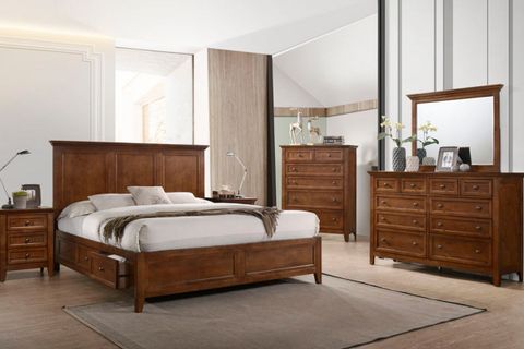 San Mateo 5-Piece Solid Wood Queen Storage Bedroom Set throughout Creating a Cohesive Bedroom Aesthetic Focusing on the Larkin 3 Piece Set