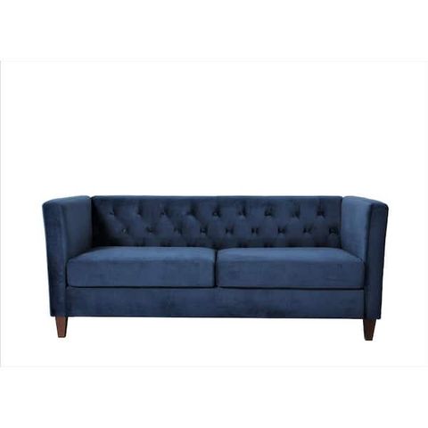 Us Pride Furniture Leeanna 73.3''W Flared Arm Velvet Straight Sofa In ... in Jewel 90 In. W Flared Arm Velvet Straight Sofa, Blue