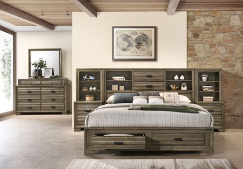 Wildon Home® Vienna Loiret Platform Solid Wood 3 Piece Bedroom Set ... pertaining to Cassie White Queen Wood 3 Piece Bedroom Set