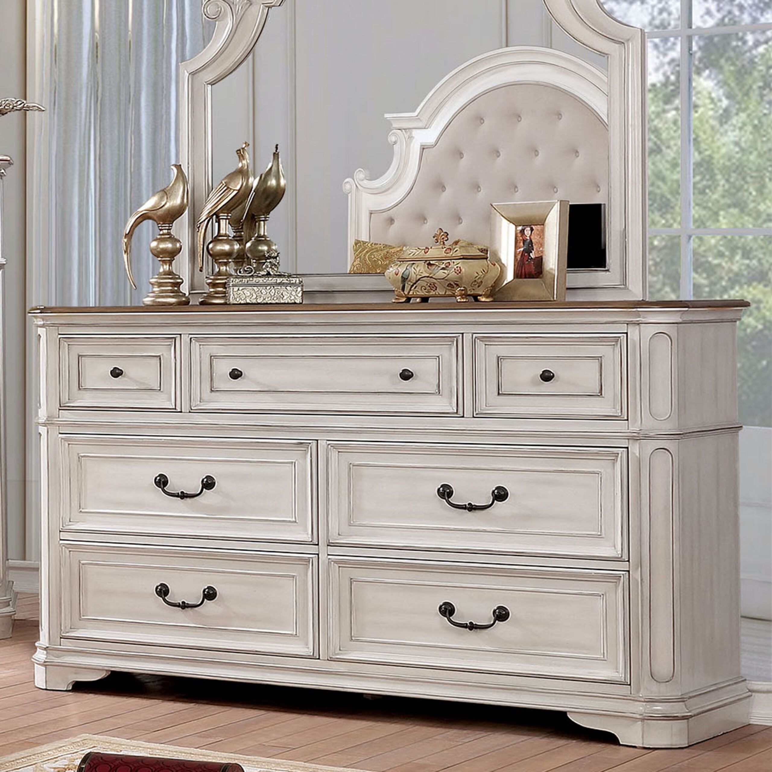 Wooden Dresser with regard to Dean Sand Bedroom Set Styling Ideas for Different Room Sizes