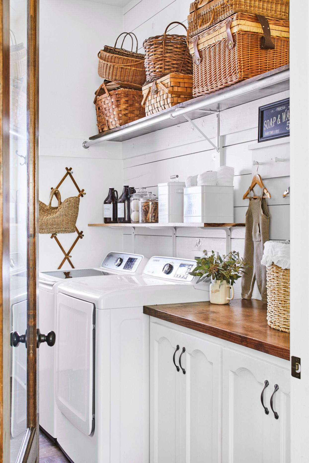 10 Storage-Smart Laundry Room Shelving Ideas within