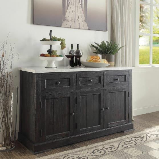 15 Best Marble Sideboards In Every Design Style &amp; Trend - Candie Anderson inside 57&quot;W Sideboard, Black