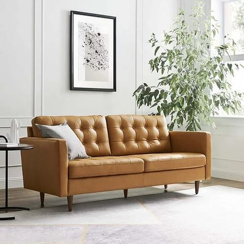 15 Vegan Leather Sofas, Ranked By How Eco-Friendly They Are with Creating a Stylish Living Space with a Bartlett Vegan Leather 3-Piece Sofa